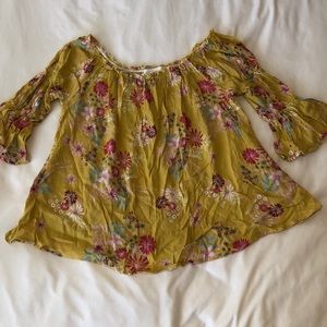 Off the shoulder floral top